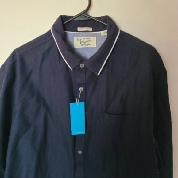 Original Penguin Heritage Slim Fit Navy Shirt XXL - Picture 10 of 16